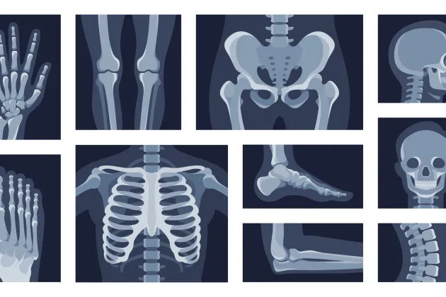 bilder på skelett. foto.